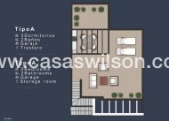 Nieuwbouw - Bungalow - San Pedro del Pinatar - Los Pinos