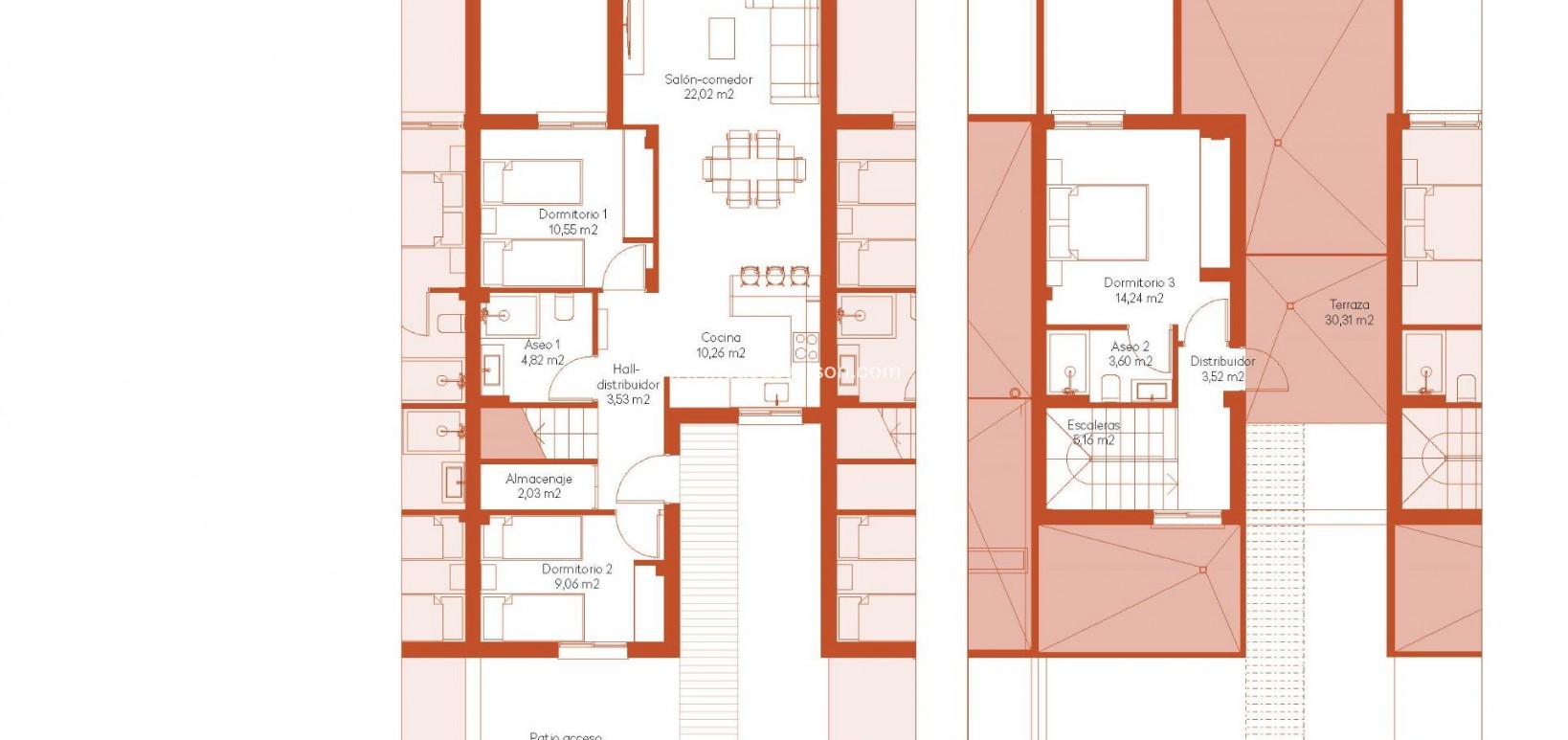 New Build - Townhouse - BAÑOS Y MENDIGO - Altaona Golf And Country Village