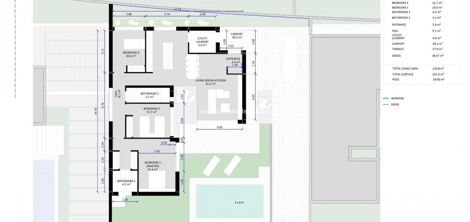 New Build - Villa - BAÑOS Y MENDIGO - Altaona Golf And Country Village
