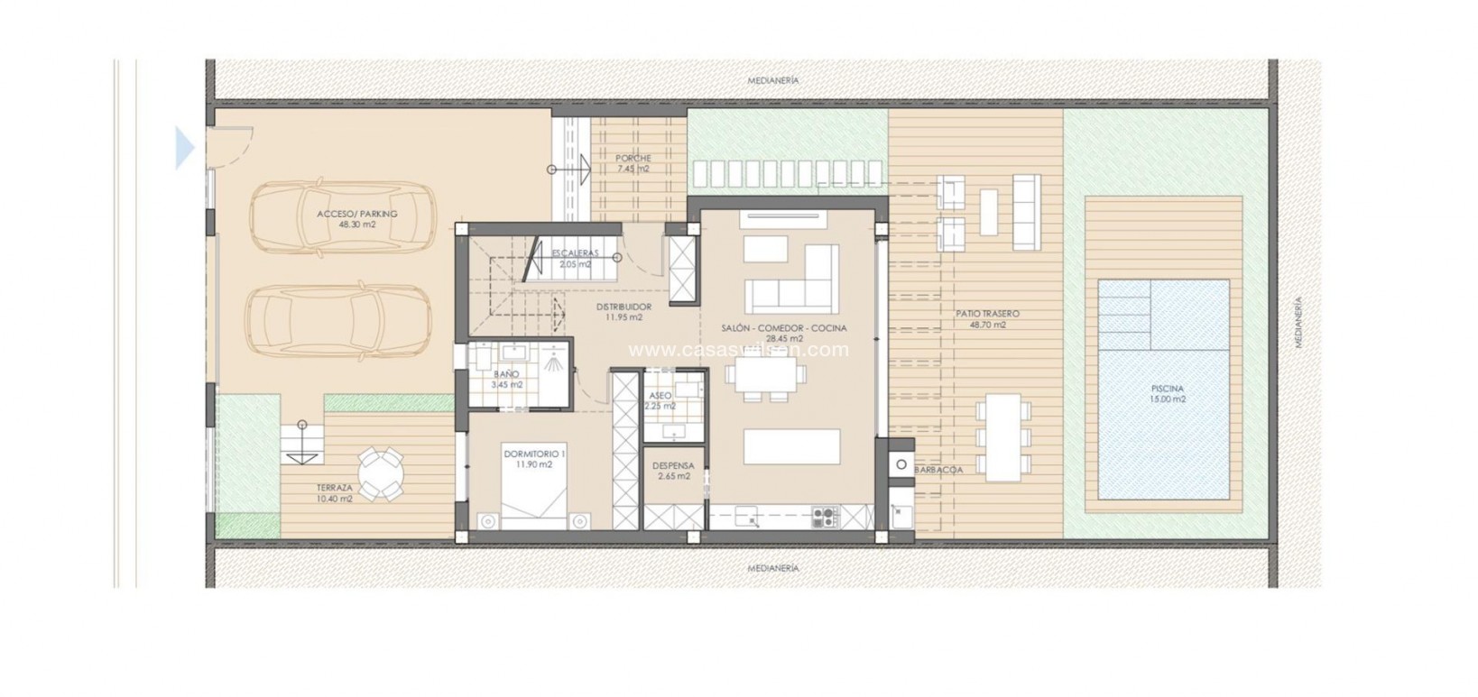 Nueva construcción  - Chalet - San Juan de los Terreros - Las Mimosas