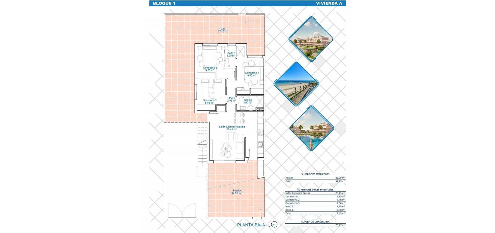 New Build - Bungalow - Pilar de la Horadada - Lo Monte