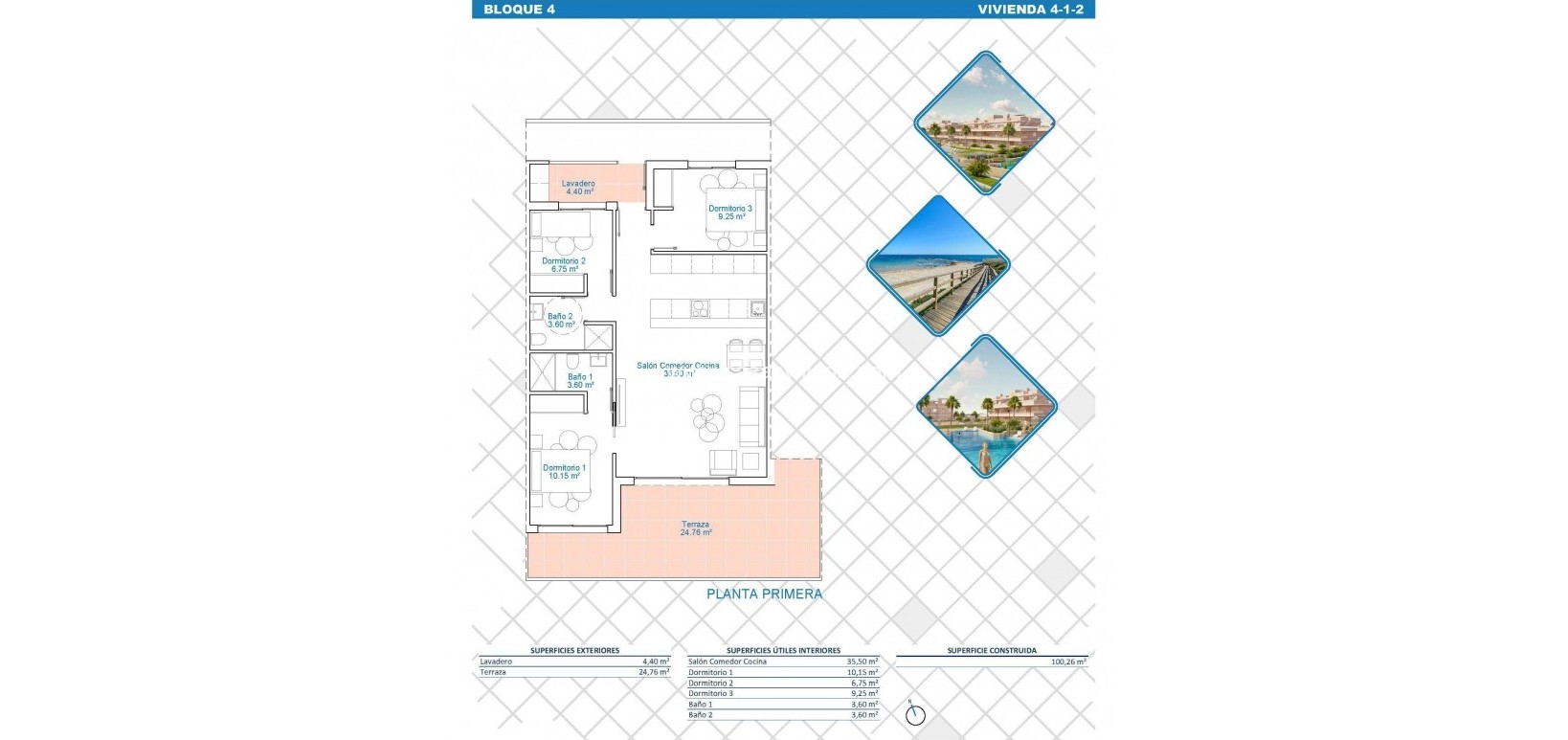 New Build - Appartement - Pilar de la Horadada - Lo Monte