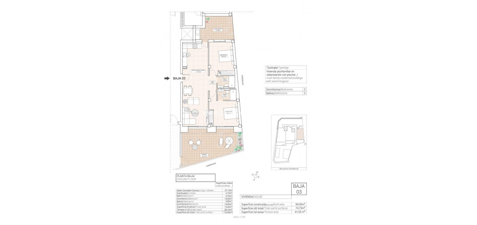 New Build - Appartement - Hondón de las Nieves - Pueblo