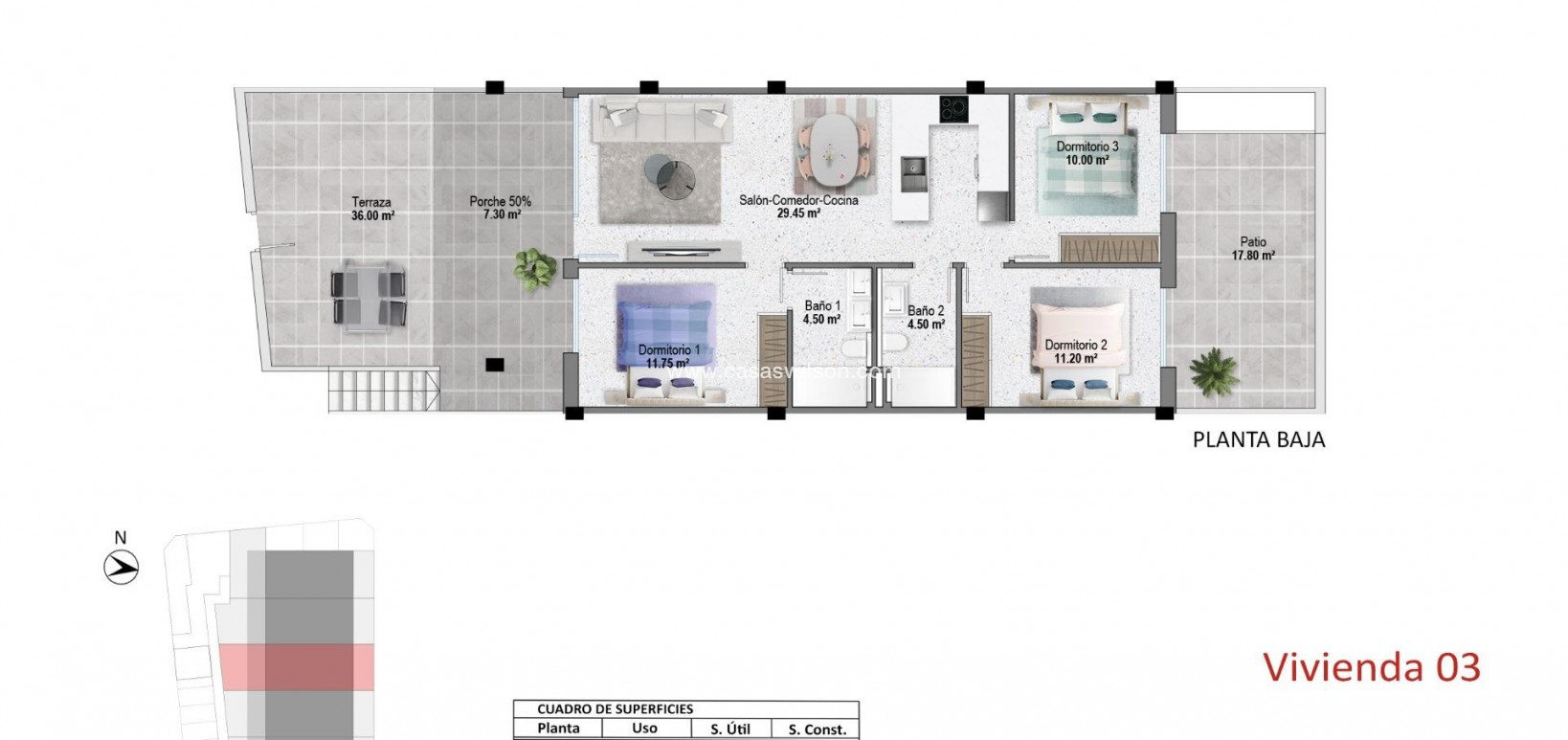 New Build - Bungalow - Pilar de la Horadada - pueblo