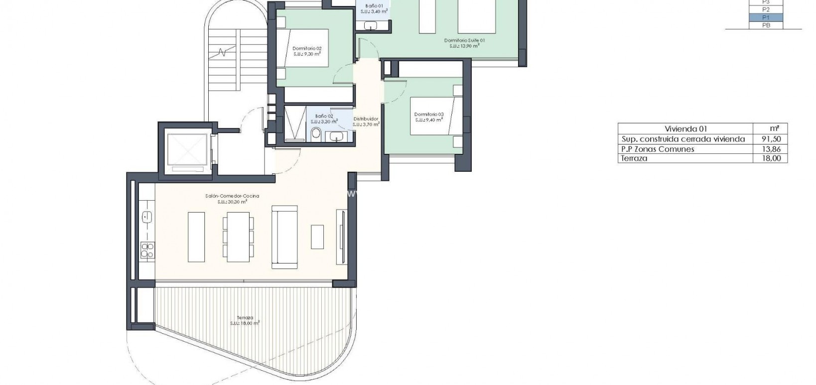 New Build - Appartement - Guardamar del Segura - Avenida del Puerto