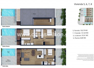 New Build - Townhouse - Pilar de la Horadada - Lo Monte