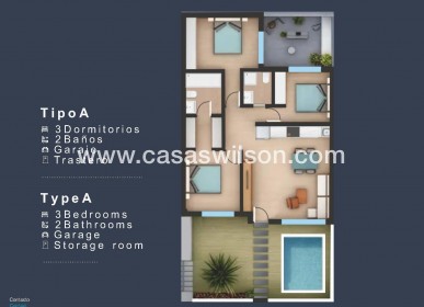 New Build - Bungalow - San Pedro del Pinatar - Los Pinos