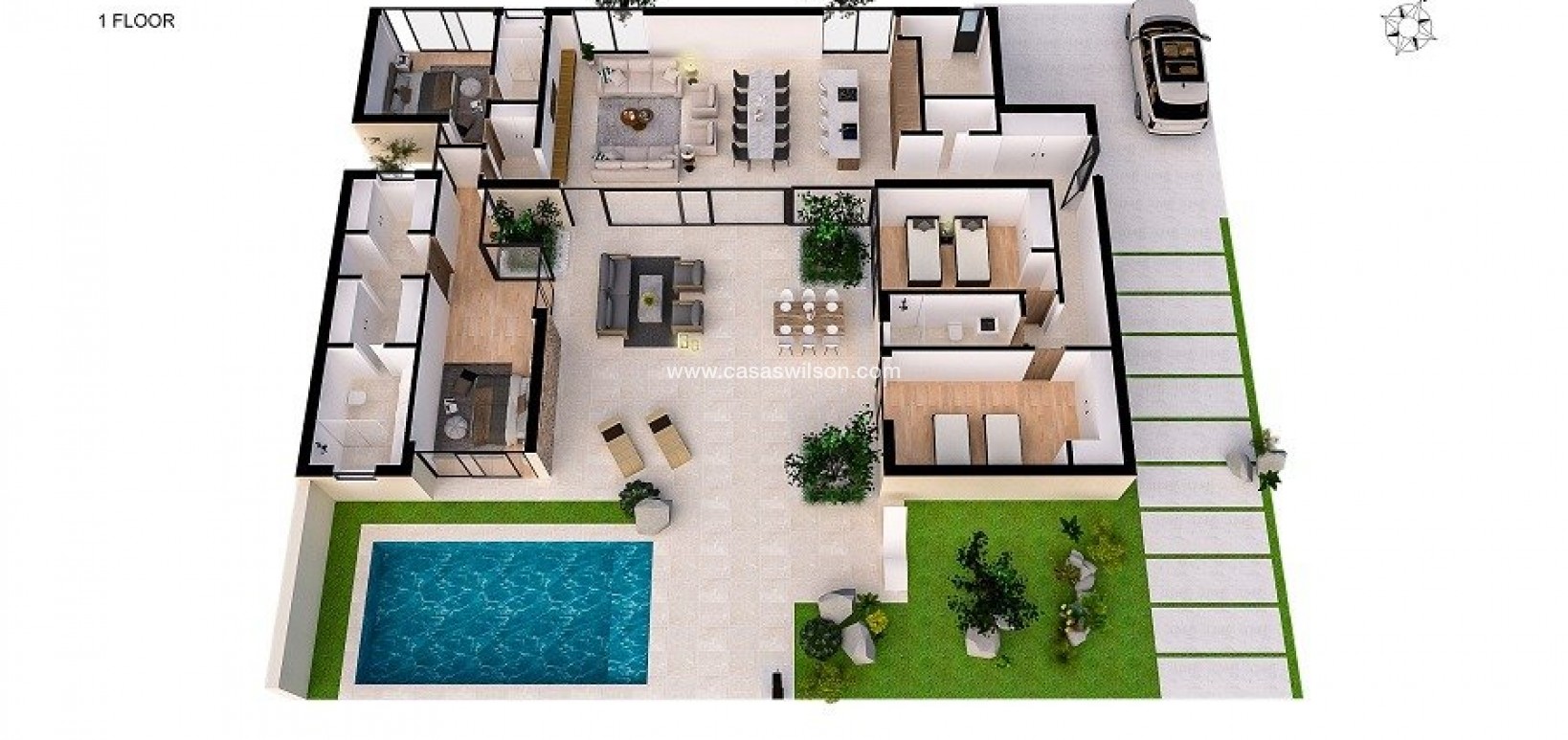 New Build - Villa - BAÑOS Y MENDIGO - Altaona Golf