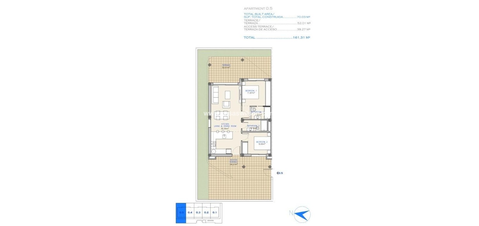 New Build - Appartement - Los Alcazares - Serena Golf