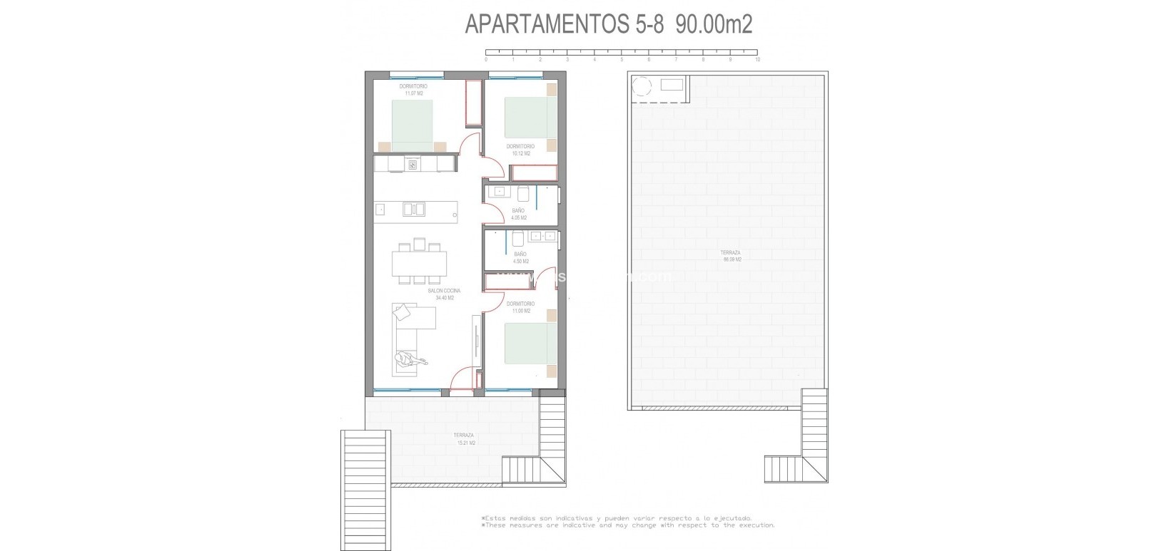 Nueva construcción  - Bungalow - Pilar de la Horadada - Parque del Mediterraneo
