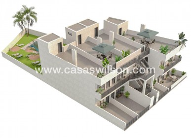 New Build - Bungalow - Hondón de las Nieves - La Canalosa