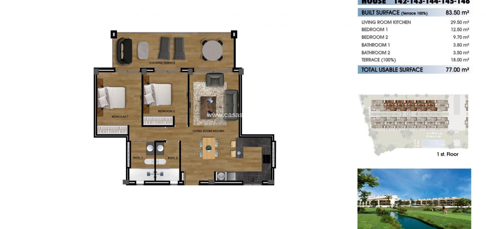 New Build - Apartment - Los Alcazares - La Serena Golf