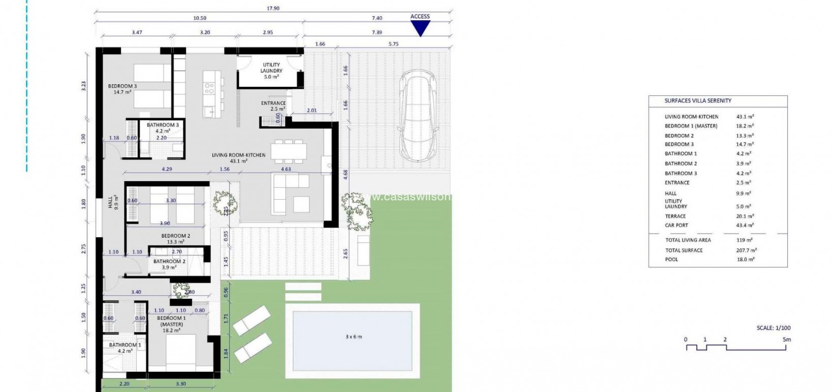 New Build - Villa - BAÑOS Y MENDIGO - Altaona Golf