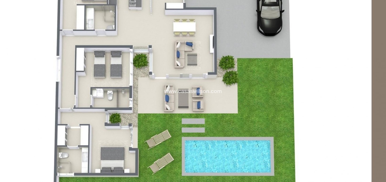 New Build - Villa - BAÑOS Y MENDIGO - Altaona Golf