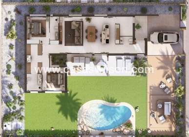 New Build - Villa - BAÑOS Y MENDIGO - Altaona Golf