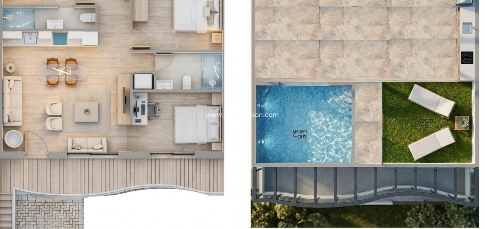 Nueva construcción  - Bungalow - Pilar de la Horadada - parques de Andromeda