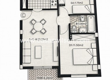 Sale - Apartment - Lomas de Caboroig - Costa Blanca