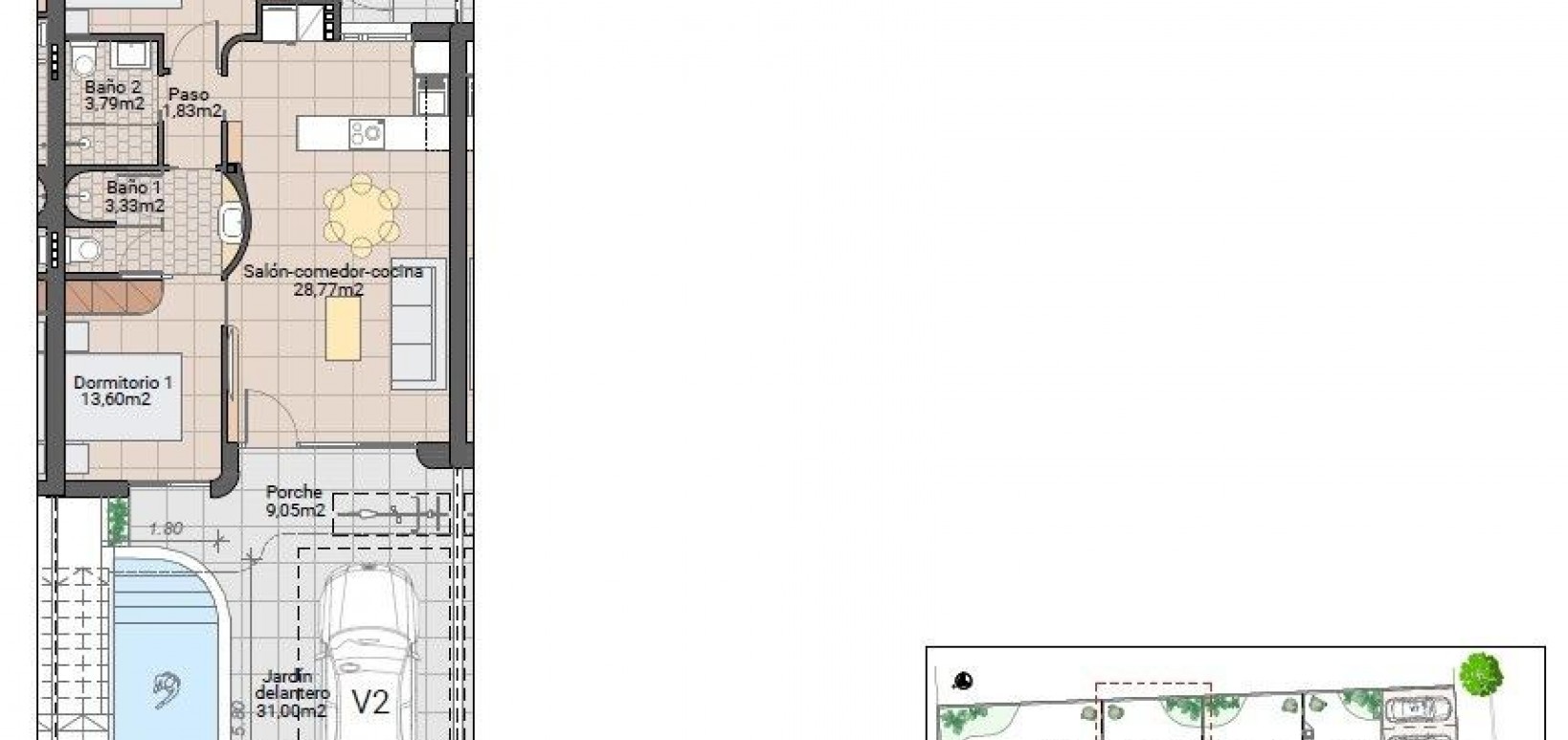 New Build - Bungalow - Pilar de la Horadada - Zona Pueblo