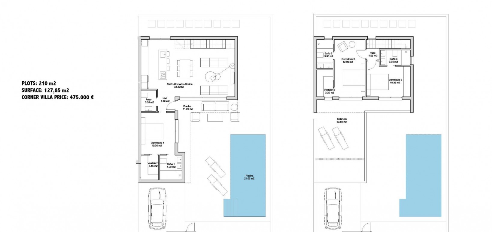 New Build - Villa - San Javier - Parque de los leones