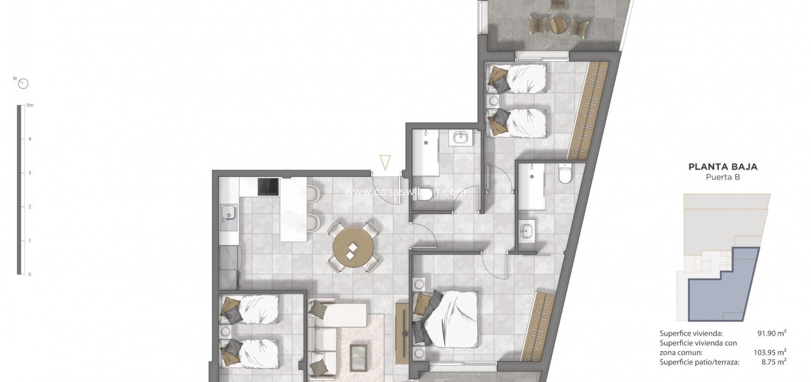 New Build - Appartement - Guardamar del Segura - Pueblo