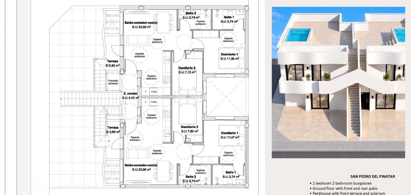 New Build - Bungalow - San Pedro del Pinatar - Los Peñascos